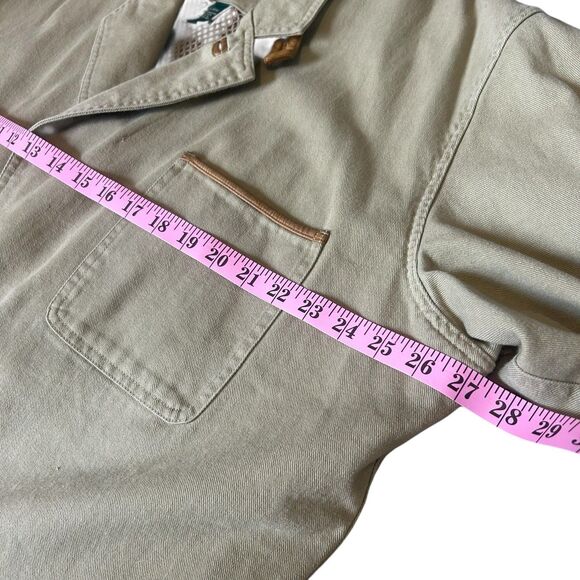 Orvis Zambezi Leather Trim Hunting Outdoor Safari Jacket Blazer Mesh Men's XL - Picture 10 of 16